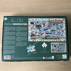 Djeco : Zoekpuzzel 200 stukjes. Vliegclub.(Aéro club)