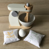 Mixer van hout.