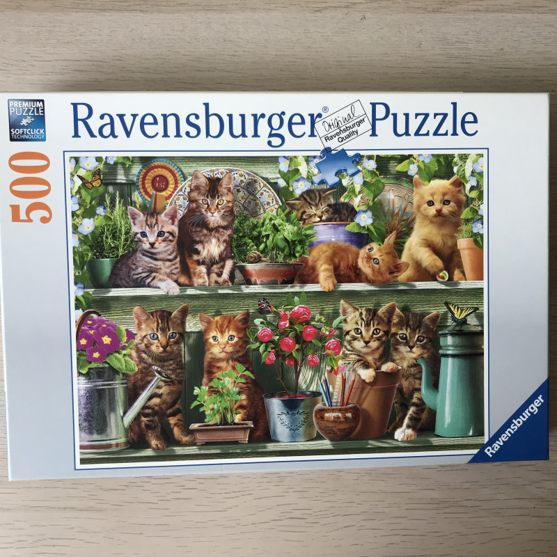Ravensburger : Katjesin het rek. 500 stukjes