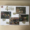 Doos met 4 puzzels van poezen en honden. Nieuw