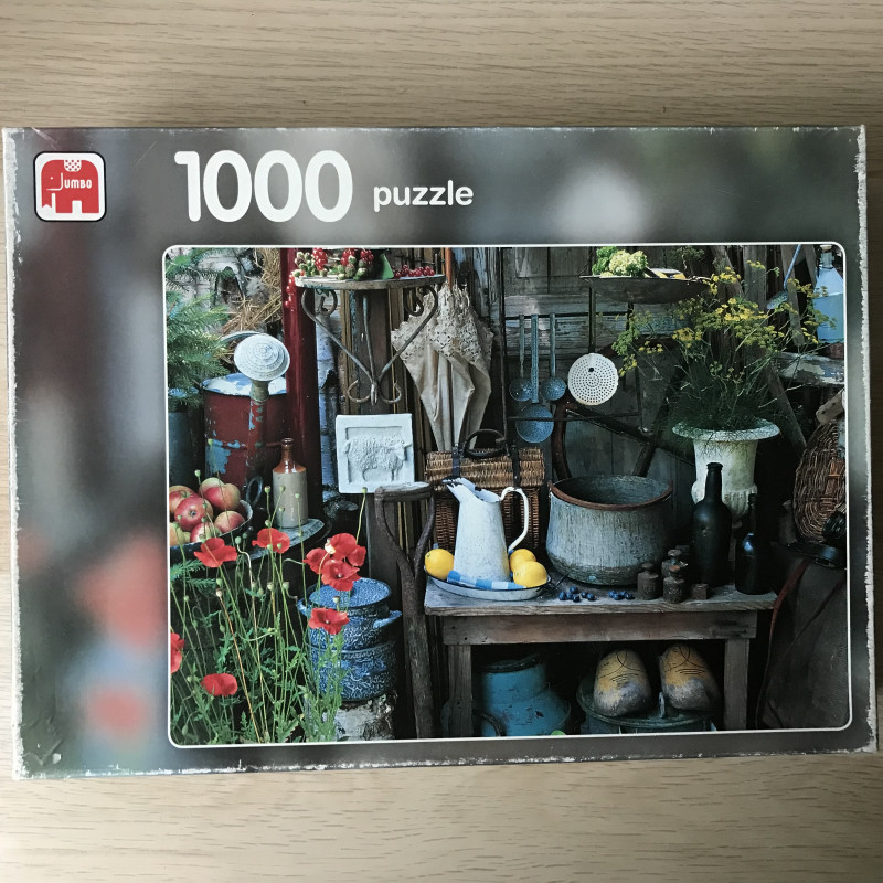 Het hoekje van de tuinman.  1000 stukjes