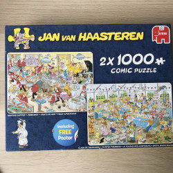 Jan van Haasteren. De receptie 500 stukjes en Duits bierfeest 1000 stukjes.