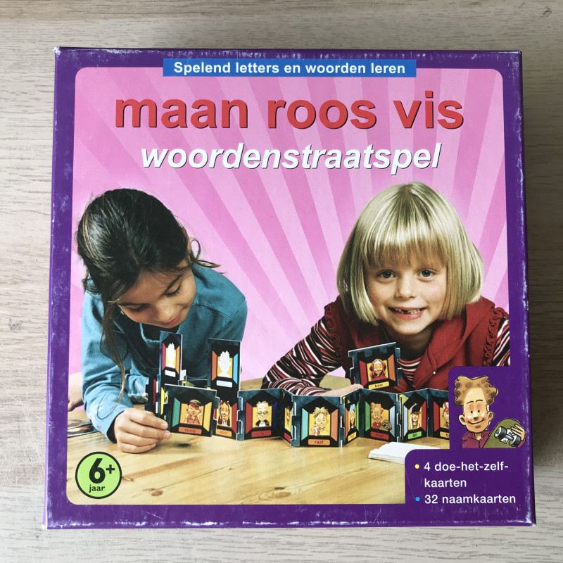 Maan roos vis : woordenstraatspel