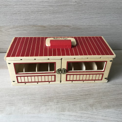Melissa & Doug: Houten stal voor paarden