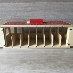 Melissa & Doug: Houten stal voor paarden