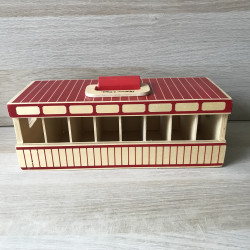 Melissa & Doug: Houten stal voor paarden