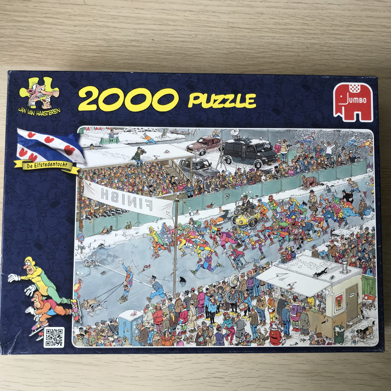 Jan van Haasteren : De Elfstedentocht. 2000 stukjes.
