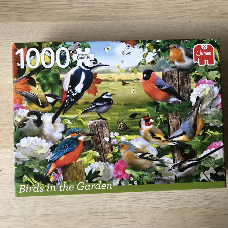 Birds in the garden. Ongebruikt.1000 stukjes