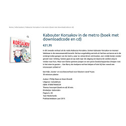 Kabouter Korsakov in de metro. Boek met hoorspel