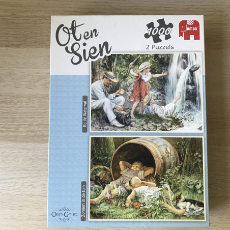 Ot en Sien. Cornelis Jetses. Bij de waterval + Zonnen in de tuin2 x 1000 stukjes