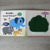 Olifant, waar ben je?. Flapjesboek. Vilten flapjes en spiegeltje