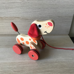 Jouéco houten wiebelhond.