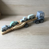 Tiamo : Houten transportwagen met 4 autootjes