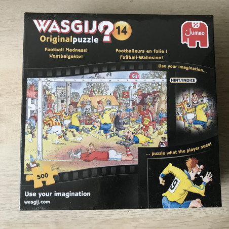 Wasgij : Original Puzzle. Nummer 14.  Nieuw. Voetbalgekte  500 stukjes.