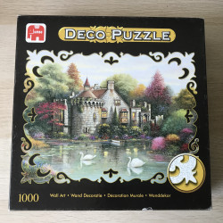 Prachtige Contourpuzzel. Hidden lake Chateau. 1000 stukjes :