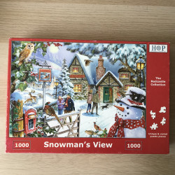 Hop. Snowman’s vieuw. 1000 stukjes