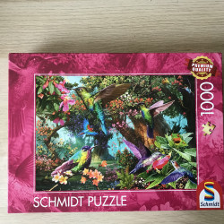Schmidt. Kleurenspel met kolibries. 1000 stukjes