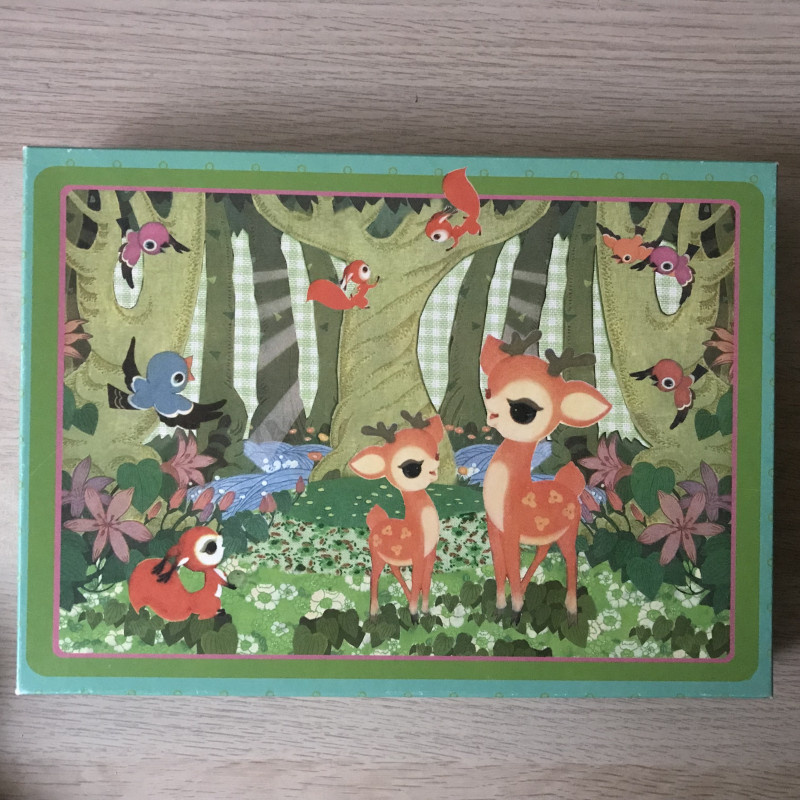 Puzzel hertjes.  54 stukjes.