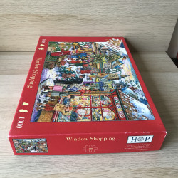 Hop. Kerst. Window Shopping. 1000 stukjes