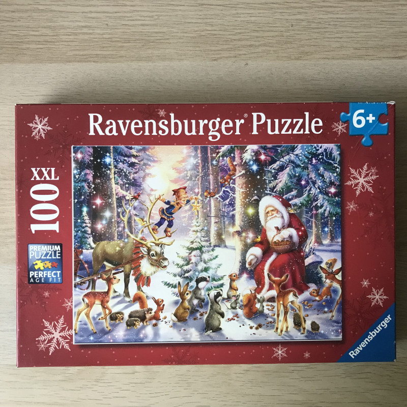 Kerstmis in het bos : 100 XXL stukjes