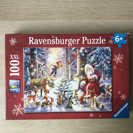Kerstmis in het bos : 100 XXL stukjes