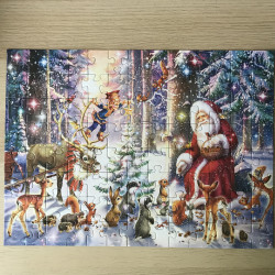 Kerstmis in het bos : 100 XXL stukjes