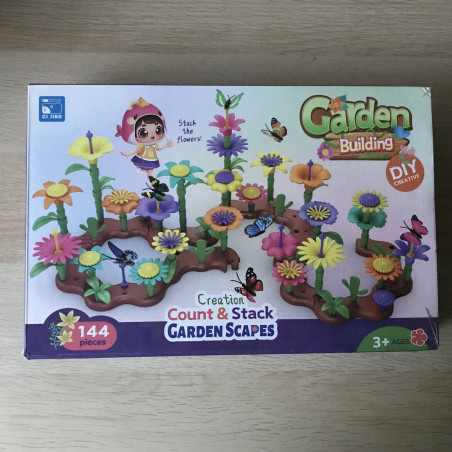 set met bloemen