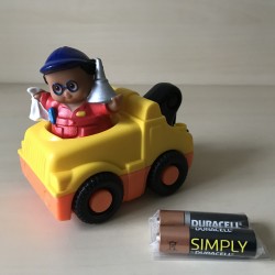 Fisher Price : Little People. Sleepwagen met monteur en geluid. Set 24.