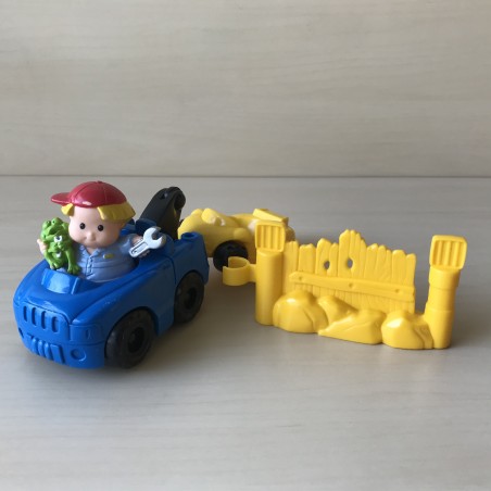Fisher Price : Little People. Sleepwagen met monteur. Set 69