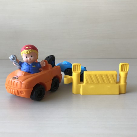 Fisher Price : Little People. Sleepwagen met monteur. Set 71.