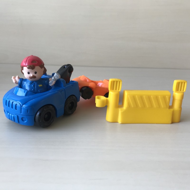 Fisher Price : Little People. Sleepwagen met monteur. Set 72