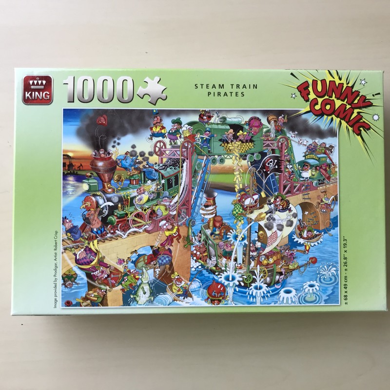Funny comic : Steam Train Pirates. 1000 stukjes