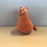 De rode kater : Pluche. 14 cm. hoog.