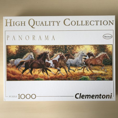 Panoramapuzzel : Paarden. 1000 stukjes.