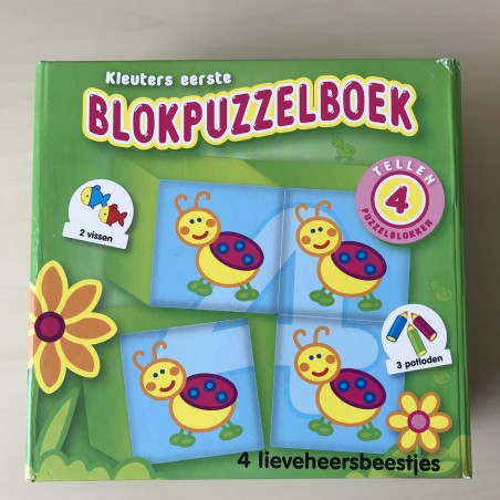Blokpuzzel met boekje : Tellen.
