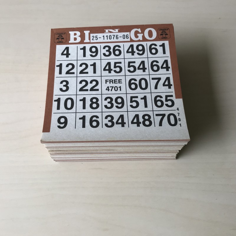 Bingo scorenblokje