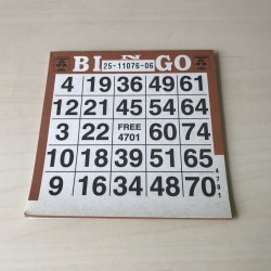 Bingo scorenblokje