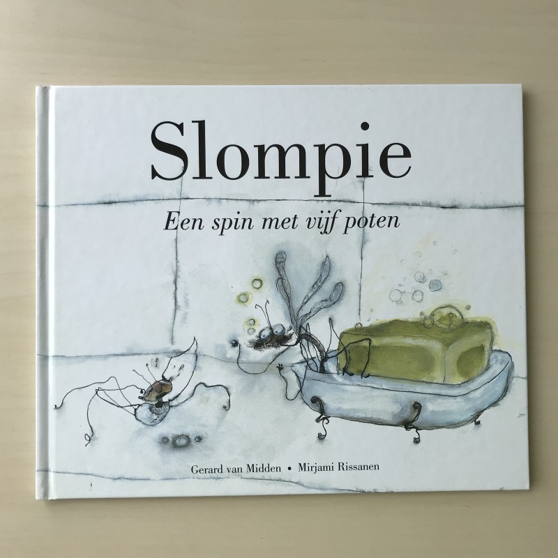 Slompie. Een spin met vijf poten.