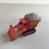 Bob de Bouwer : Muck, metaal.  Dak is 3,5 cm. hoog.