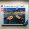 Haven in Portofino, Italië : 1000 stukjes. Deksel heeft een vlek.