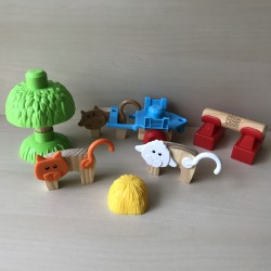 Mega Bloks : Dierensetje. Wood creations.