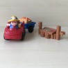 Fisher Price : Little People. Popje met auto, aanhanger en fruit. Set 147.