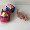 Fisher Price : Little People. Popje met auto, aanhanger en fruit. Set 147.