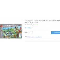 Djeco : Ridderkasteel. Zoek puzzel 54 stukjes