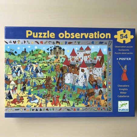 Djeco : Ridderkasteel. Zoek puzzel 54 stukjes