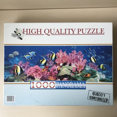 Panoramapuzzel : Coral Reef. Koraalrif. 1000 stukjes