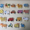 Houten puzzel met 18 sommen