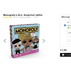 Monopoly : L.O.L. Surprise!   -1 sterretje