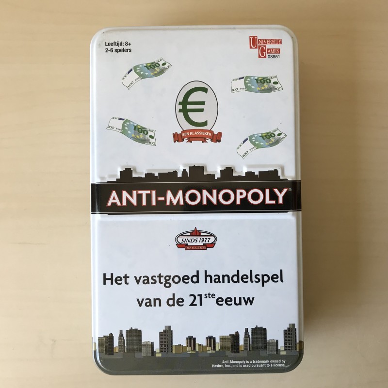 Anti-Monopoly : Reisspel / Reisversie in blik.