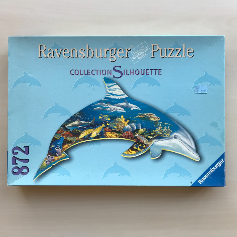 Dolfijn silhouet puzzel 872 stukjes